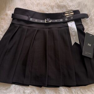 Black Pleated Skirt